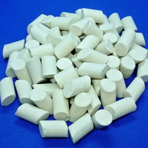 Ceramic cylinder filler media for rock tumbling