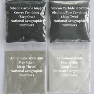 Grit and polish refill kit for National Geographic rock tumblers