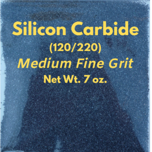 Silicon carbide 120/220 medium rock tumbler grit, 7 oz bag