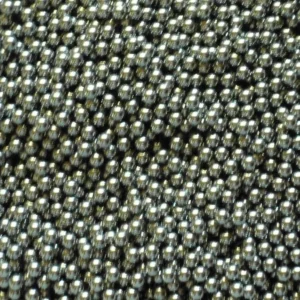 Close-up of 1/8 inch stainless steel 304 ball shot