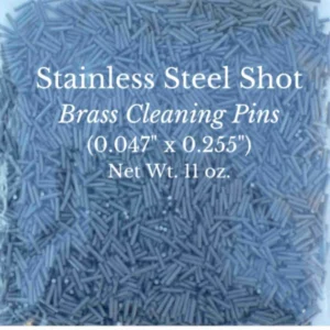 Bag of stainless steel shot pins (.047 x .255 in) for cleaning brass casings